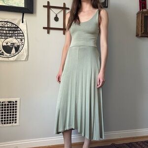 Sage Green Midi Dress